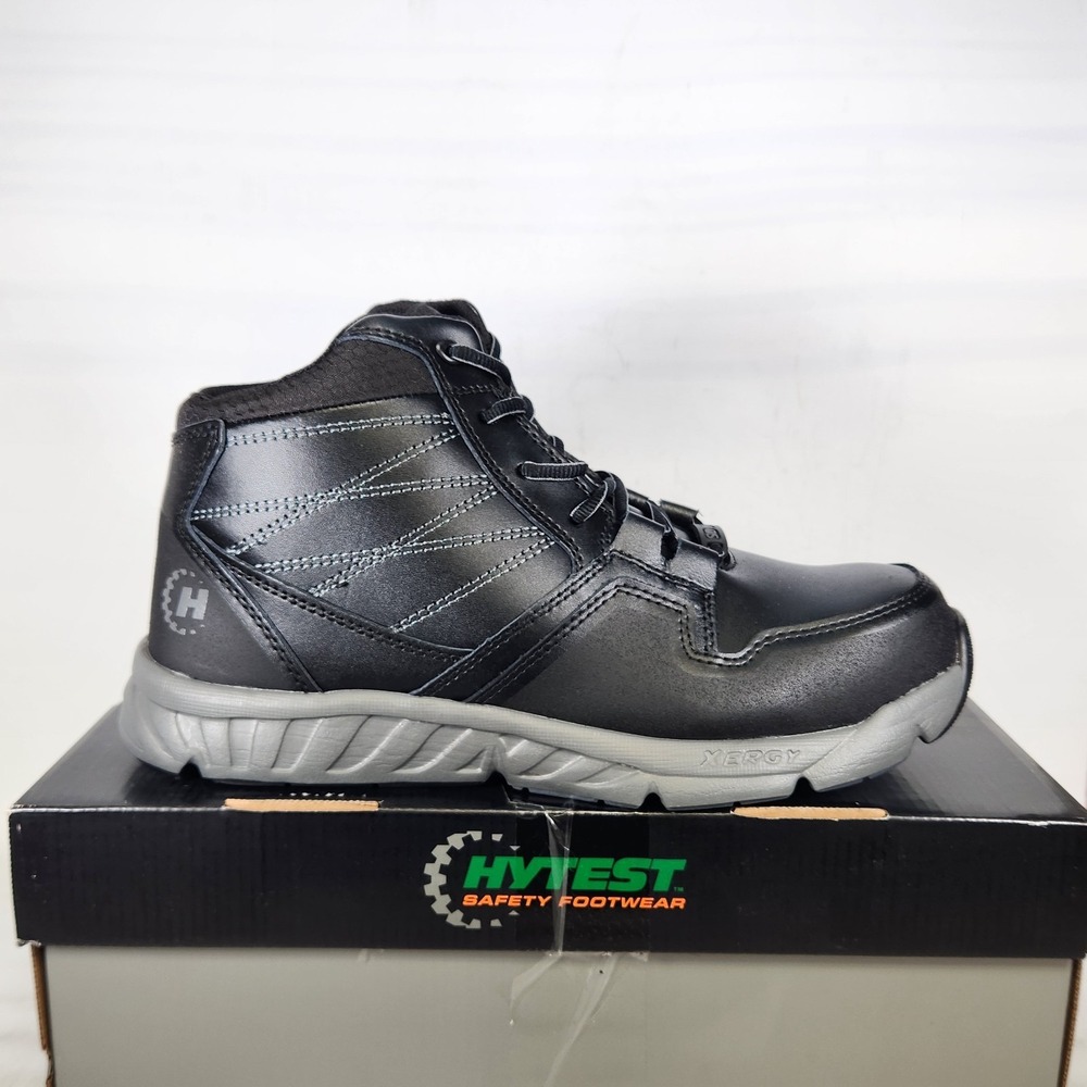 Hytest Annex Mid Ath NT SD 10 Boots Mens Size 10 WIDE Black Nano Toe Safety Shoe